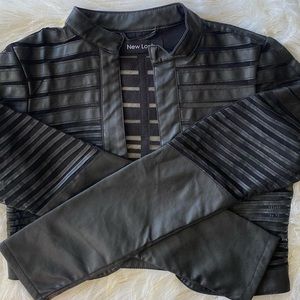 Black cropped jacket